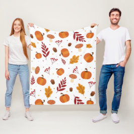 Cobertor De Velo Elementos de Ação de Graças Fleece Blanket