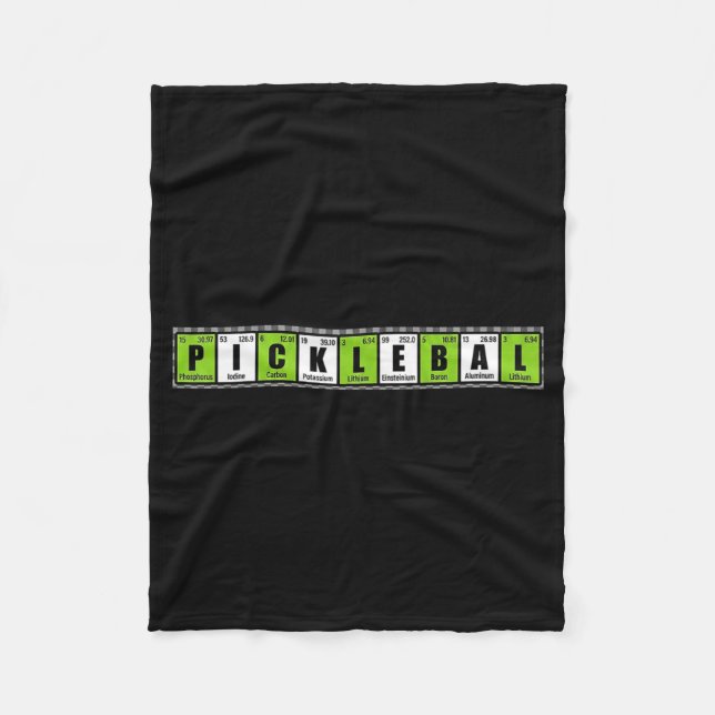 Cobertor De Velo Elementos essenciais engraçados de pickleball meme (Frente)