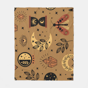 Cobertor De Velo Elementos Mágicos: padrão sem costura