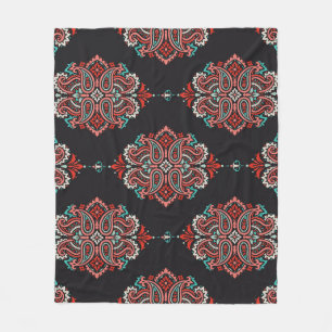 Cobertor De Velo Elementos paisley asiáticos, padrão de vintage boh