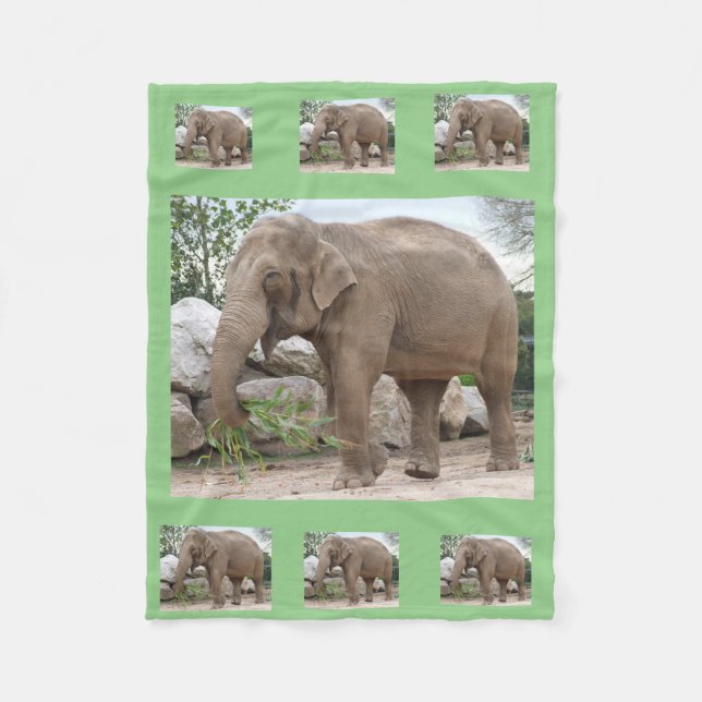 Cobertor De Velo Elephant Fleece Blanket (Frente)