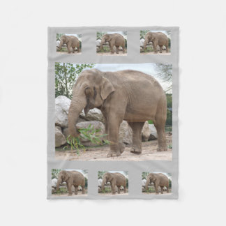 Cobertor De Velo Elephant Fleece Blanket
