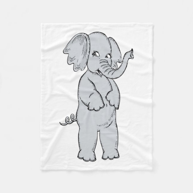 COBERTOR DE VELO ELEPHANT GIRL (Frente)