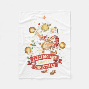 Cobertor De Velo Eletricista Ilumina o Natal Divertido Pai Pai M