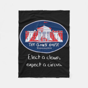 Cobertor De Velo Eleve Um Palhaço Anti-Trump Resist Circus Love Is