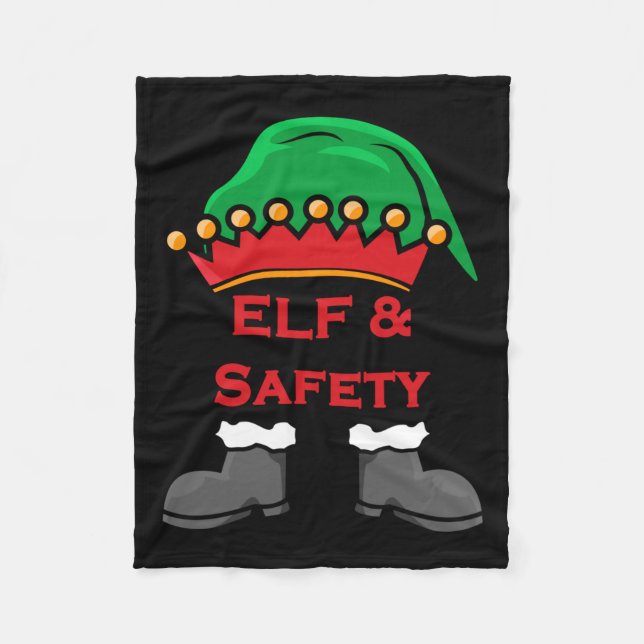 Cobertor De Velo Elf And Safety, Funny Health &amp; Safety Elf Long (Frente)