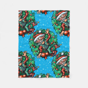 Cobertor De Velo Elf de Natal com Wreath
