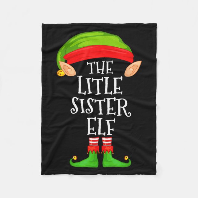 Cobertor De Velo Elf Family Christmas Little Sister Elf Sweater Mat (Frente)