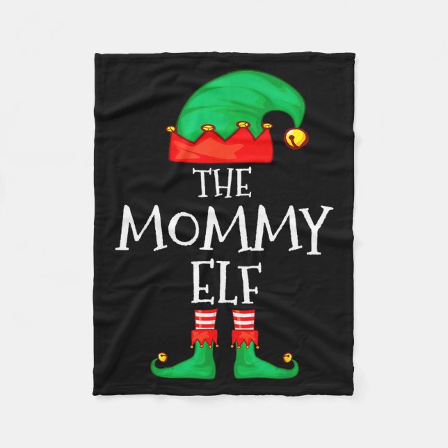 Cobertor De Velo Elf Family Christmas Mommy Mom Mother Mama Elf Swe (Frente)