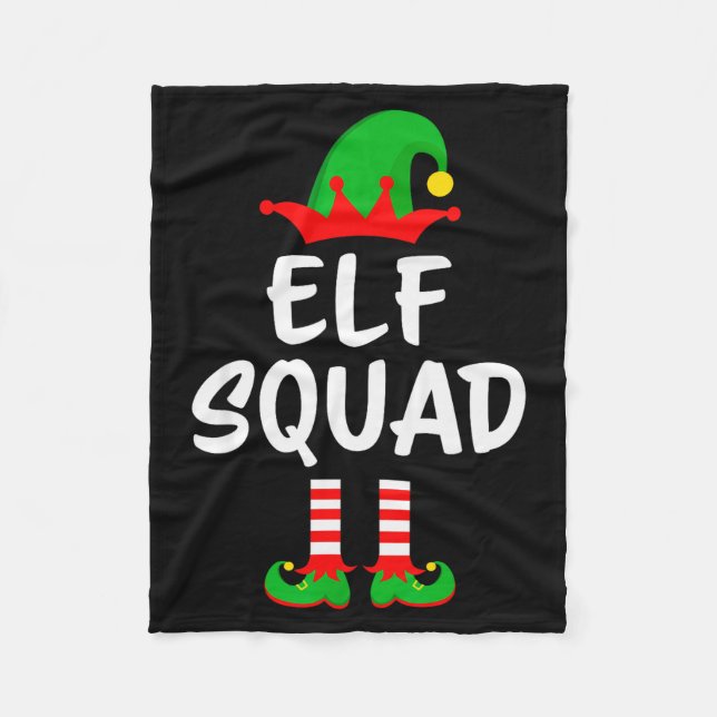 Cobertor De Velo Elf Squad Matching Family Christmas  (Frente)