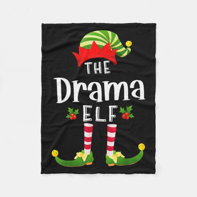 Cobertor De Velo Elfo de Natal Dramático Camisa de Dormir Combinand (Frente)