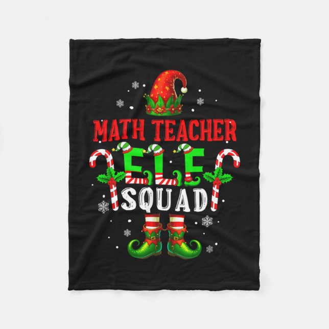 Cobertor De Velo elfo professor de matemática esquadrão natal elfo  (Frente)
