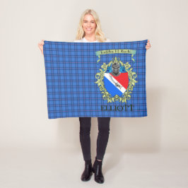 Cobertor De Velo Elliott Crest e Tartan