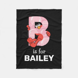 Cobertor De Velo Elmo Alphabet B Bolhas