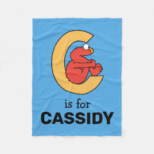 Cobertor De Velo Elmo Alphabet   C Laranja