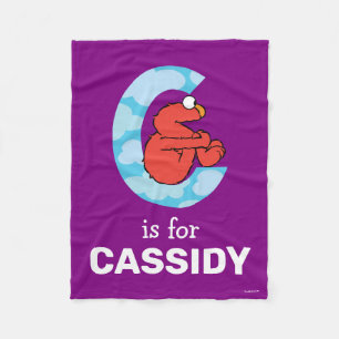 Cobertor De Velo Elmo Alphabet   C Nuvens