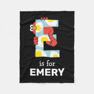 Cobertor De Velo Elmo Alphabet   E Ovos