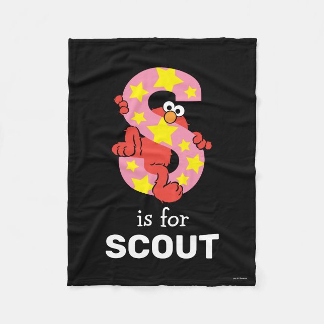 Cobertor De Velo Elmo Alphabet | Estrela S (Frente)