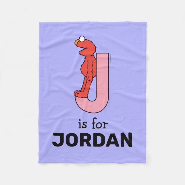 Cobertor De Velo Elmo Alphabet | J Rosa (Frente)