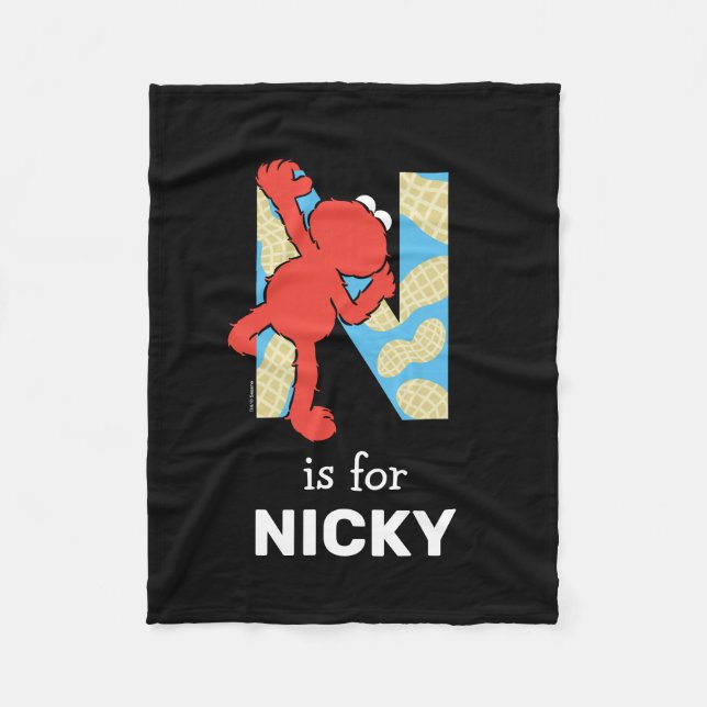 Cobertor De Velo Elmo Alphabet | N LOUCOS (Frente)