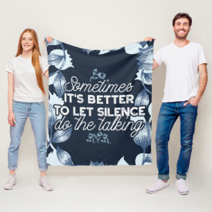 Cobertor De Velo Eloquent Silence Cote Art para o Decor Sereno