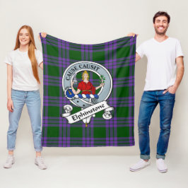Cobertor De Velo Elphinstone Clan Badge Tartan Xadrez