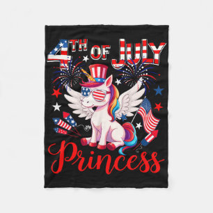 Cobertor De Velo Em 4 De Julho, Príncipe Cute Unicorn Estigia Sinal