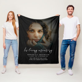 Cobertor De Velo Em Memória Amorosa Elegante Foto Memorial em Scrip