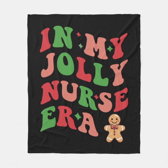 Cobertor De Velo Em minha enfermeira de Jolly Era Mulheres de Natal (Frente)