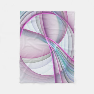Cobertor De Velo Em Movimento, Arte Fractal Abstrata Colorida Moder