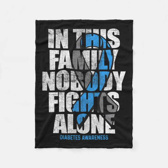 Cobertor De Velo Em novembro Vestimos Diabetes Diabéticos T1d T2d A (Frente)