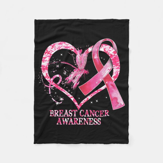 Cobertor De Velo Em outubro, Vestimos a Sensibilização do Cancer ro (Frente)