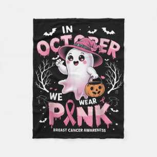 Cobertor De Velo Em outubro Vestimos Camisa Rosa Ghost Cancer