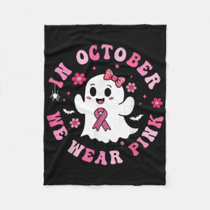 Cobertor De Velo Em outubro Vestimos Camisa Rosa Ghost Cancer