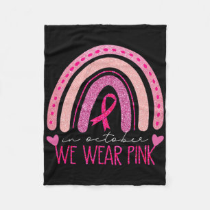 Cobertor De Velo Em outubro, Vestimos Cancer rosa-arco-íris no