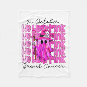 Cobertor De Velo Em outubro, Vestimos O Cancer De Mama Ghost Ghost 
