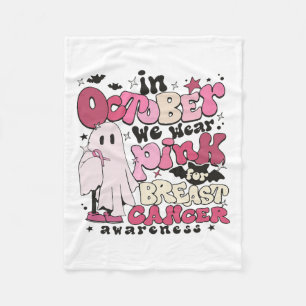 Cobertor De Velo Em outubro Vestimos Rosa Para O Hallowee Do Cancer