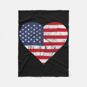 Cobertor De Velo Em Quarto De Julho, A Bandeira Americana Vintage H