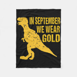 Cobertor De Velo Em Setembro Usamos Dourado Trex Conscientização do