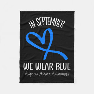 Cobertor De Velo Em setembro Vestimos Alopecia Azul Areata Awarenes