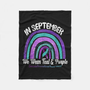 Cobertor De Velo Em setembro Vestimos Teal & Purple Rainbow Sui