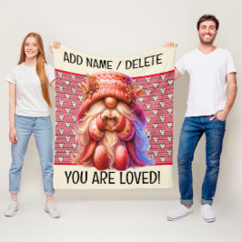 Cobertor De Velo Embalado no Amor Fleece Blanket