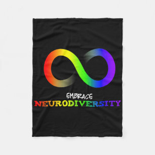 Cobertor De Velo Embarcar Neurodiversity Autism Asd Adhd Rainbow In