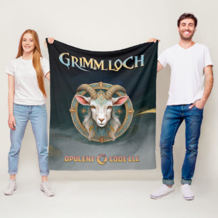 Cobertor De Velo Emblema de Cabra Grimmloch RPG de Fantasia