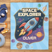 Emblema de Explorador Espacial Fofo