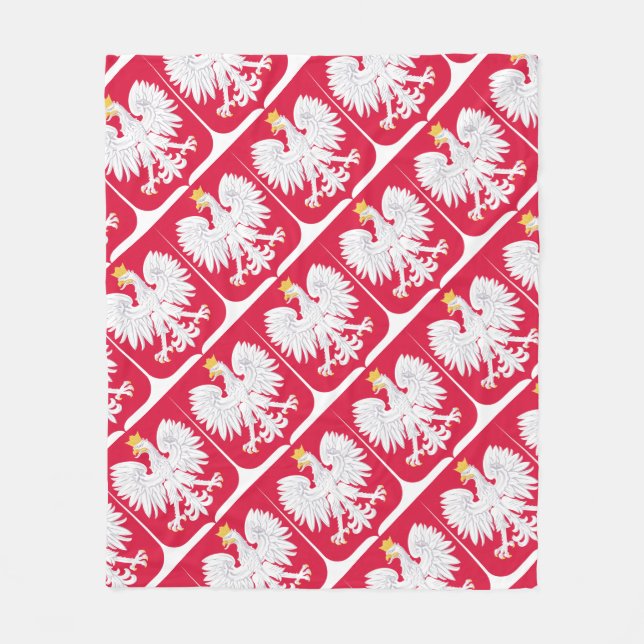 Cobertor De Velo Emblema polonês - protetor do Polônia - erva (Frente)