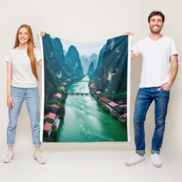 Cobertor De Velo Embraço da Natureza - Paisagem Cênica do Rio