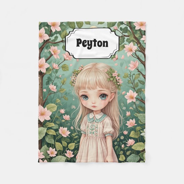 Cobertor De Velo Embraço do Blossom personalizado (Frente)