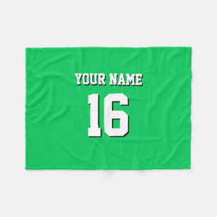 Cobertor De Velo Emerald Green Sports Team Jersey