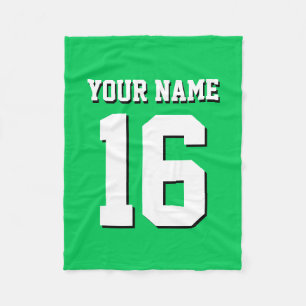 Cobertor De Velo Emerald Green Sports Team Jersey